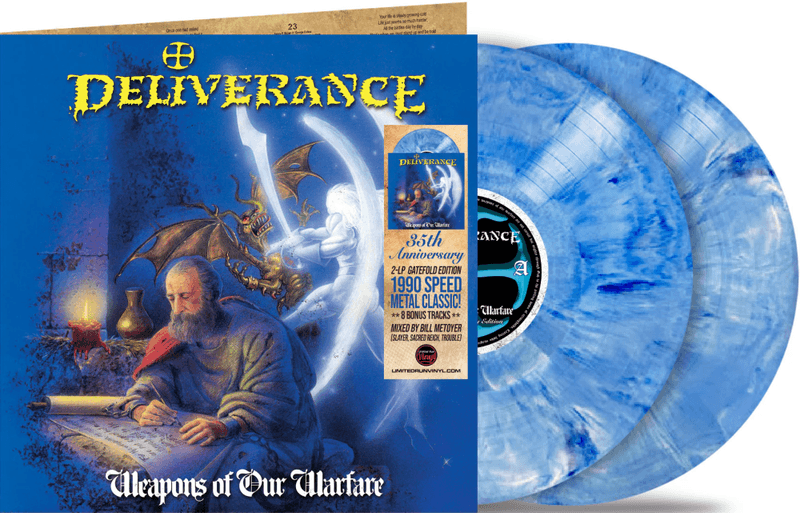 DELIVERANCE: Weapons Of Our Warfare 2xLP/blue splatter vinyl