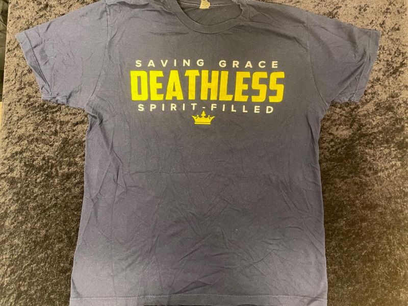 SAVING GRACE: Deathless USED SHIRT LARGE
